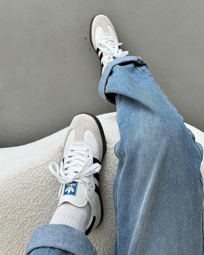 ADIDAS SAMBA WHITE BLACK GUM