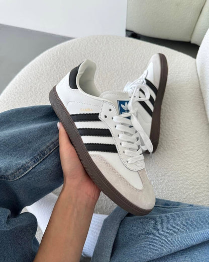 ADIDAS SAMBA WHITE BLACK GUM