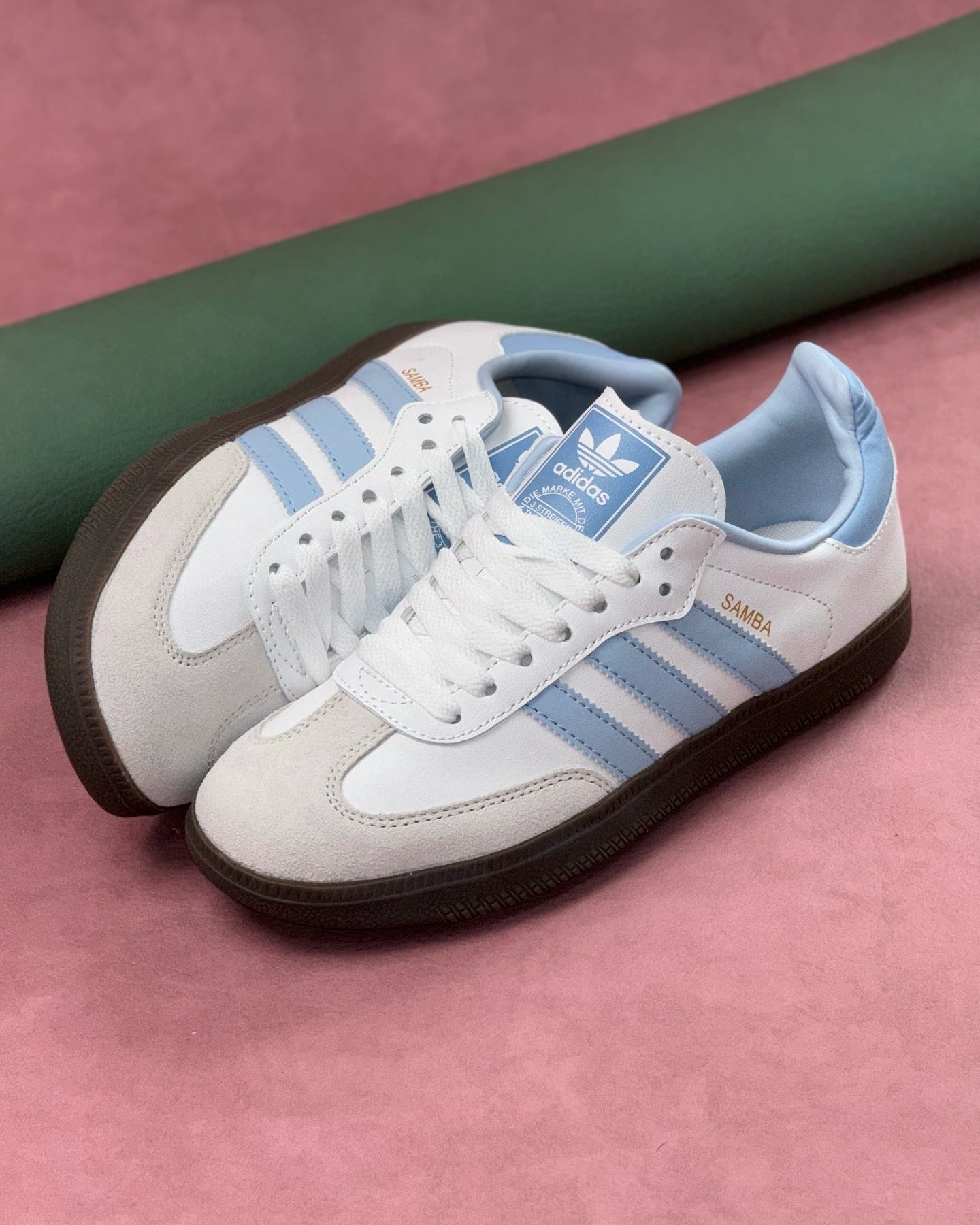 ADIDAS SAMBA WHITE HALO BLUE