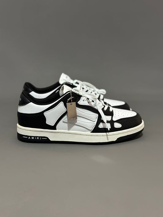 AMIRI BLACK WHITE SKEL LOW